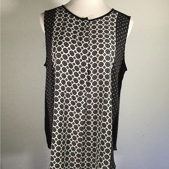 Loft mixed fabric and pattern top - Picture 1 of 5